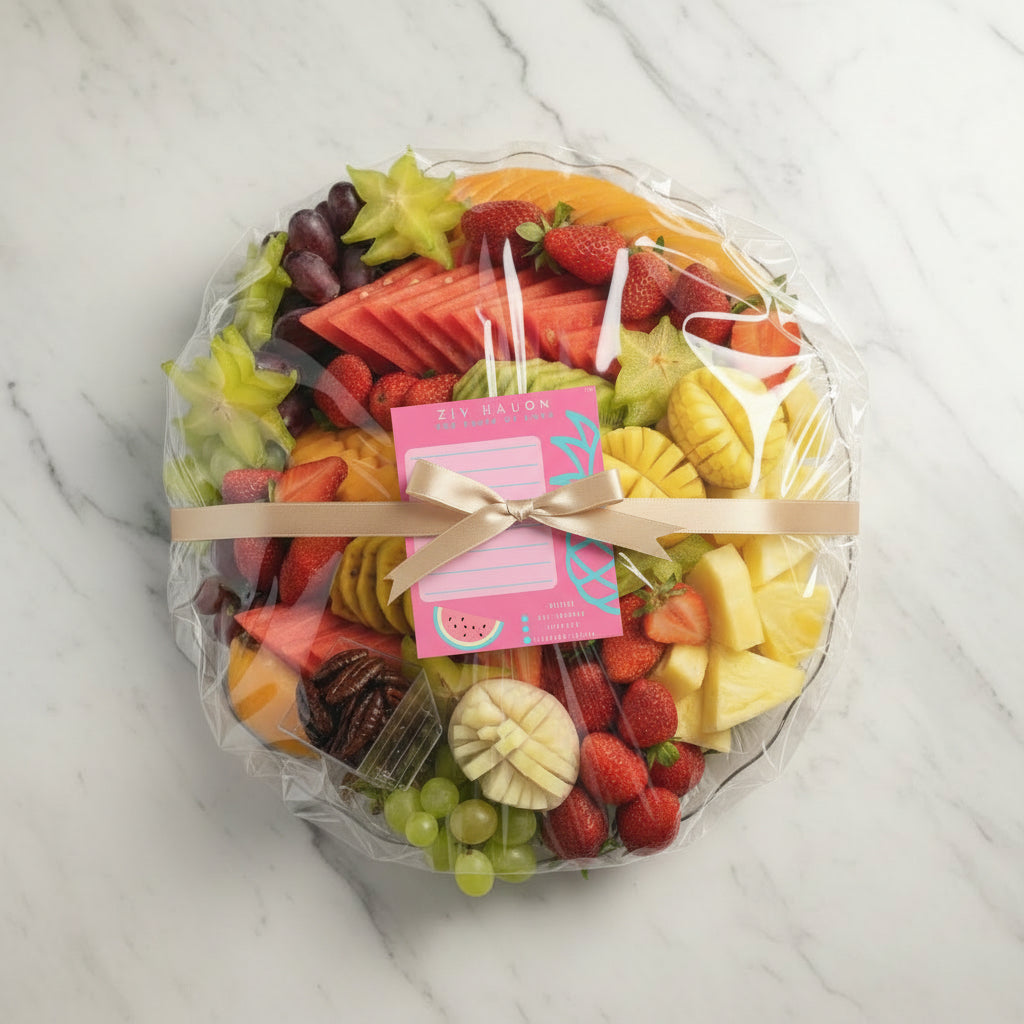 מגש פירות בוטיק עגול M